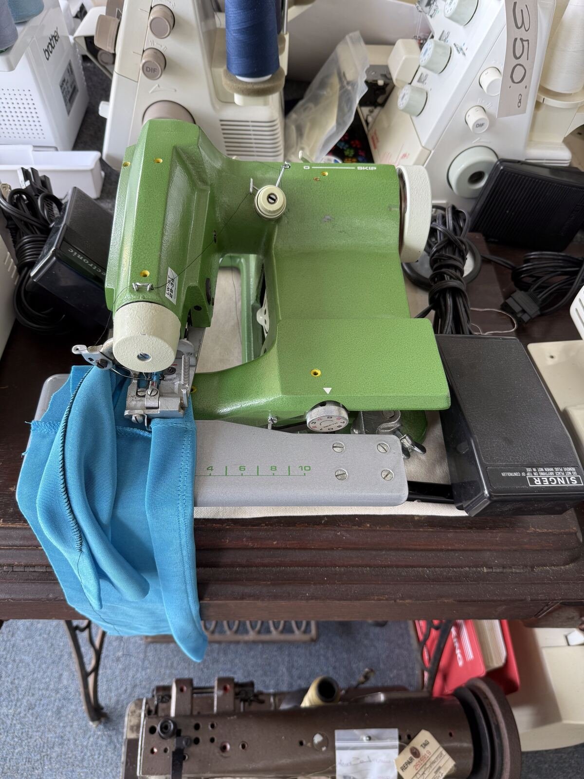 Hemming Machine Mid-Job on the Production Floor