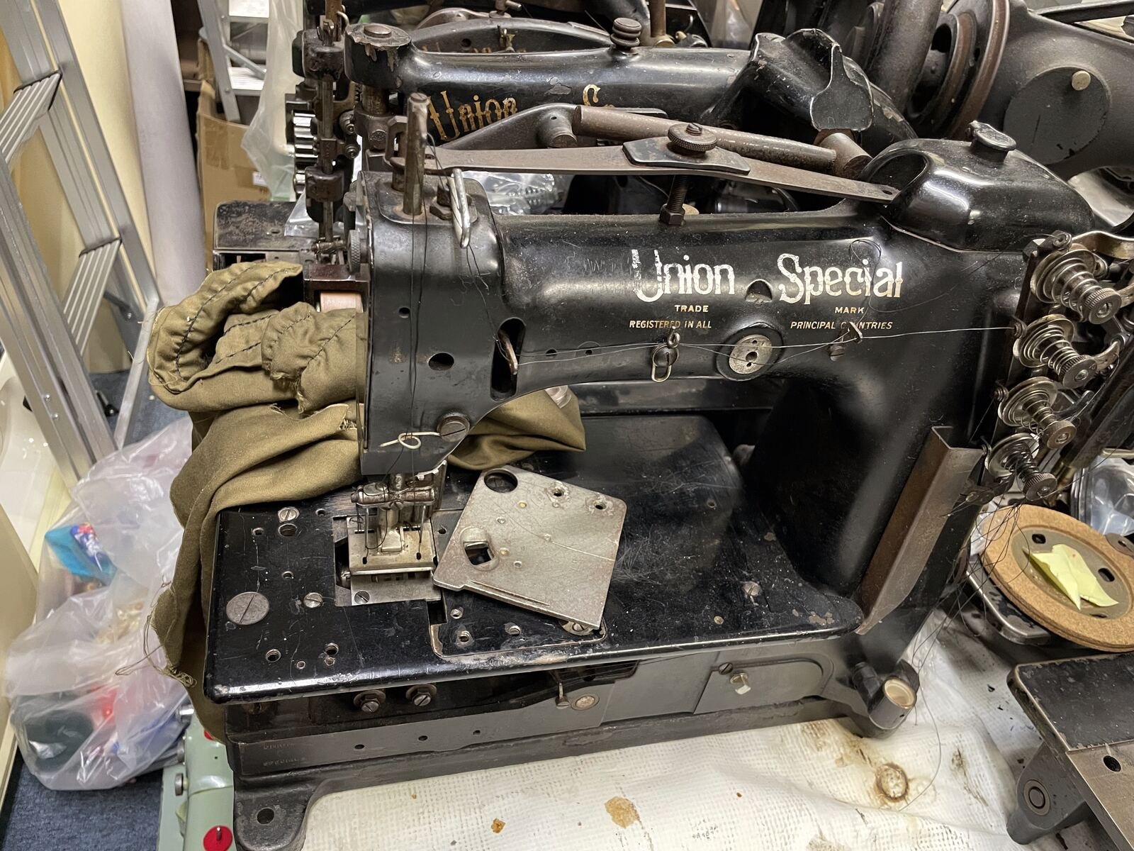A Union Special on the Bench Mid-Repair