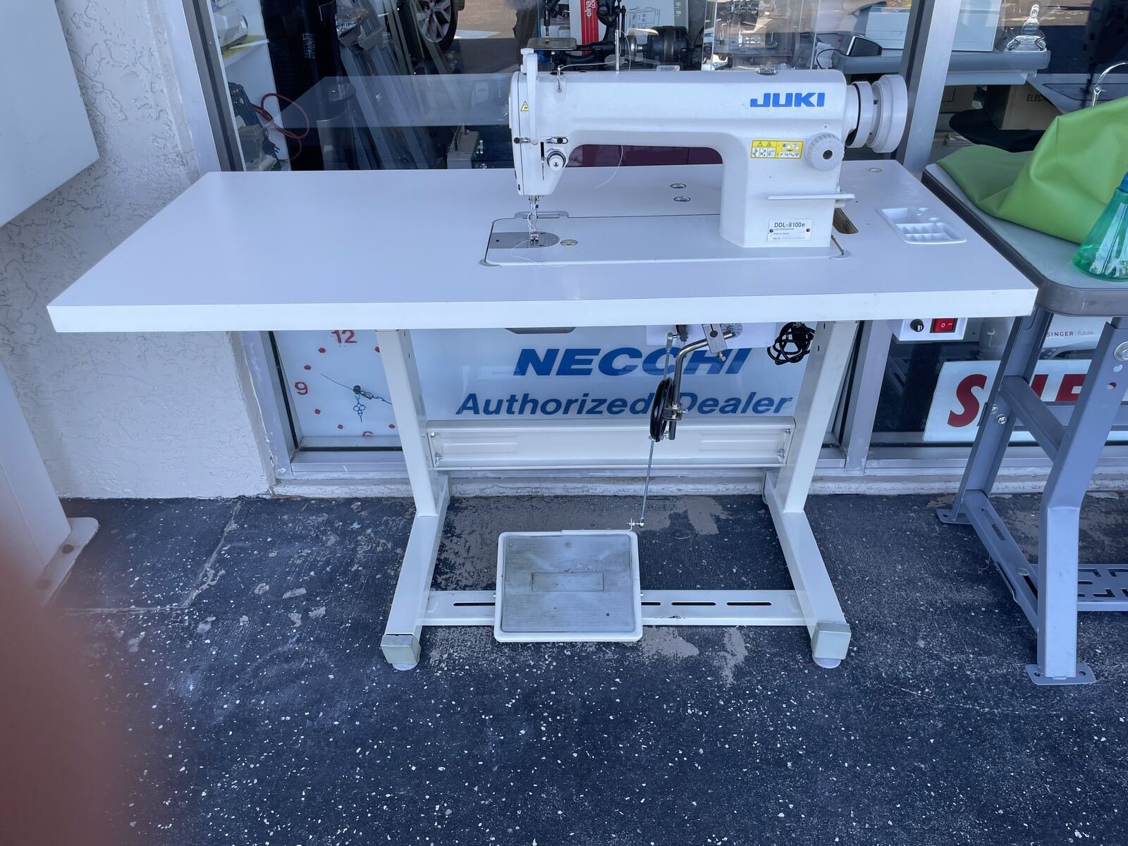 New Juki Set Up Right Outside the Shop in Dunedin, FL